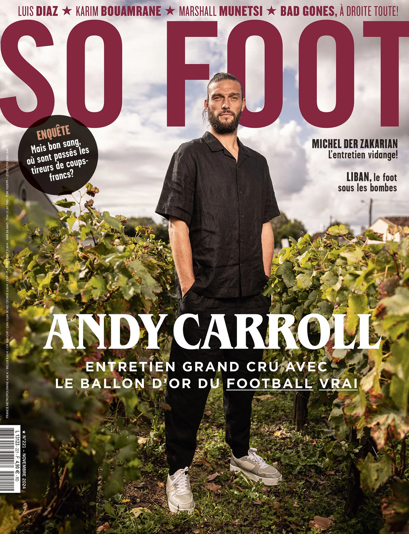 Andy Carroll, Der Zakarian, Luis Díaz : au sommaire du nouveau numéro de SO FOOT